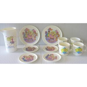 BARBIE Vintage Children's Tea Set 11 Pieces Chilton 1990's Plastic White Toys